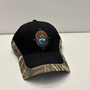 Shooters Ridge men's black camouflage hunting hat